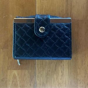 Black Quilted Women's Wallet